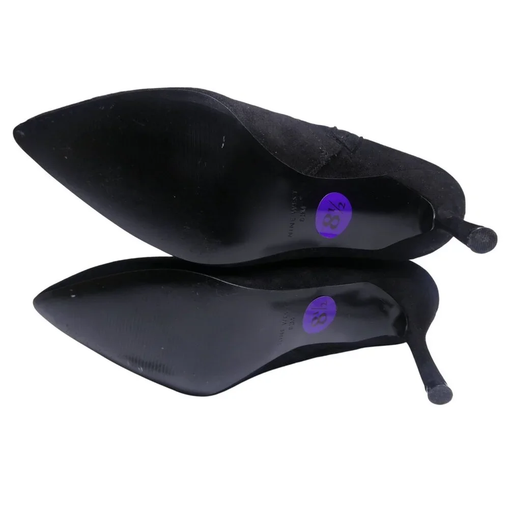 Nine West Women's Black‎ Suede Heels Size 8.5 - Picture 8 of 11